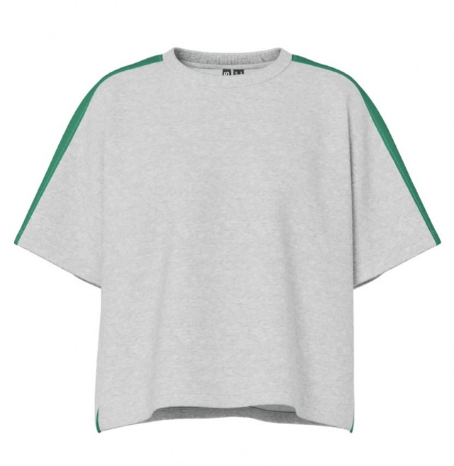 CHILLI sudadera corta gris/verde