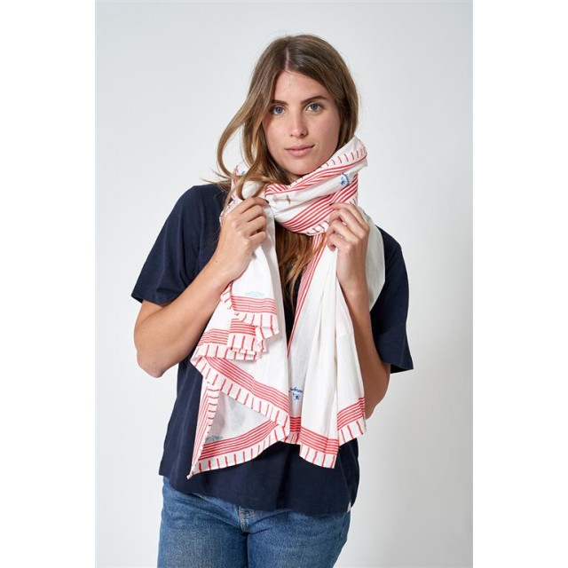 Fular estampado playa