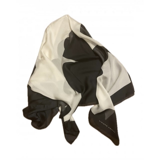 Pañuelo seda flores