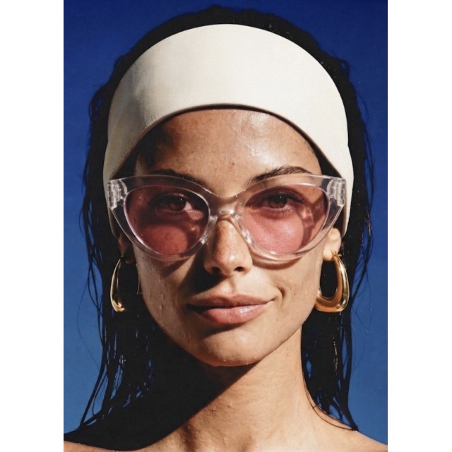 Gafas Montura Transparente Cristal Rosa