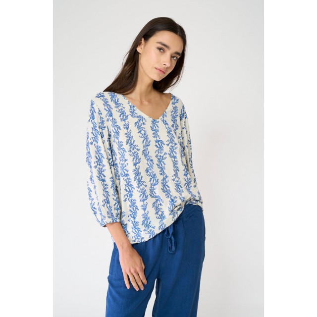 Blusa viscosa estampada