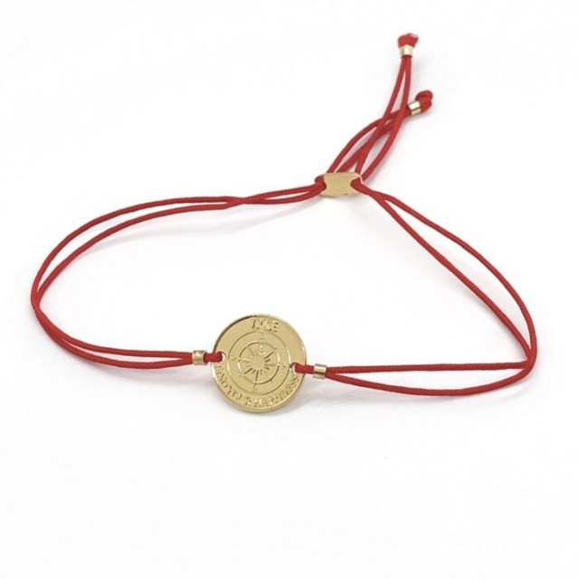 Pulsera BRÚJULA DE LA FELICIDAD Rojo