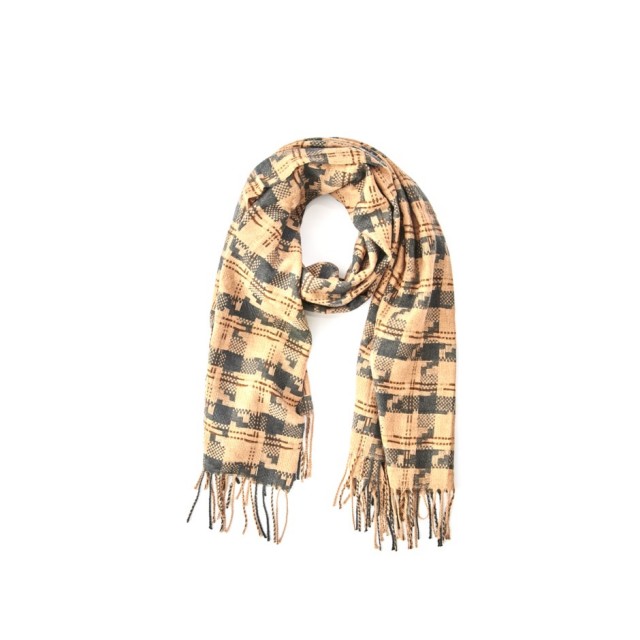 Bufanda fleco naranja