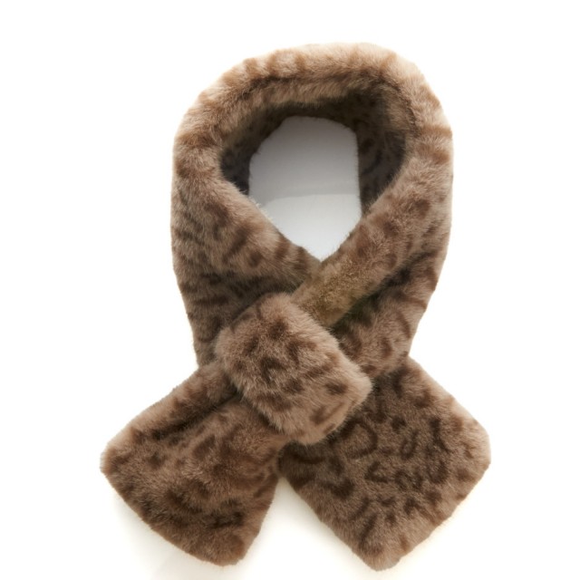 Bufanda polar print beige