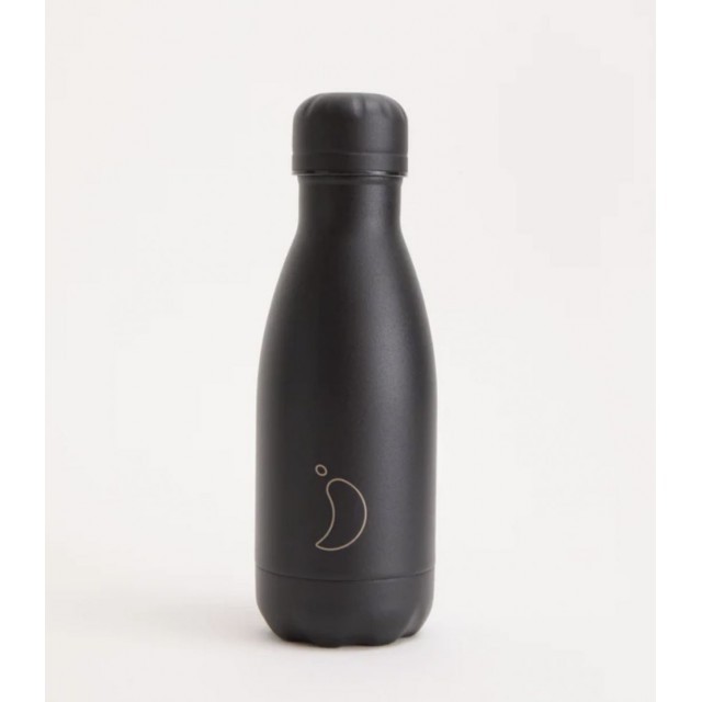 Botella Chilly's Negro mate 260 ml