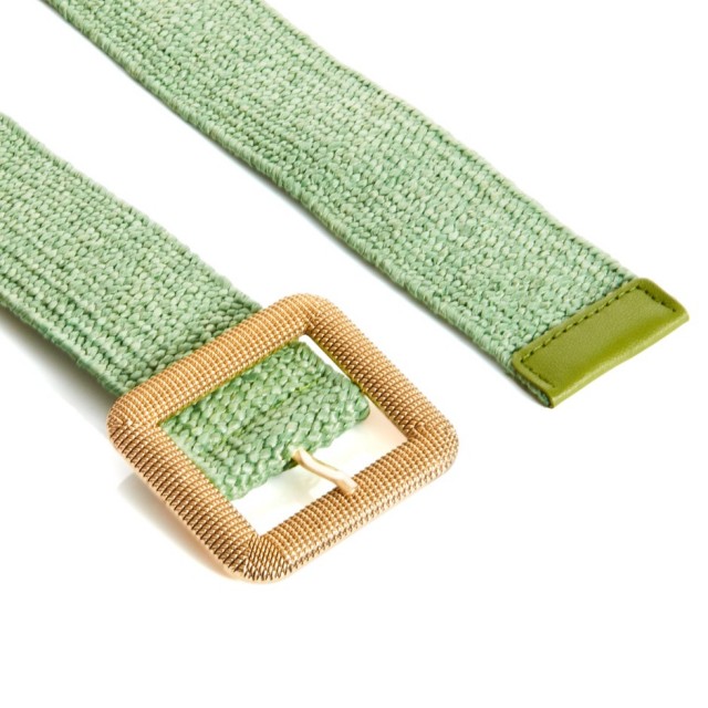 Cinturón cuadro verde