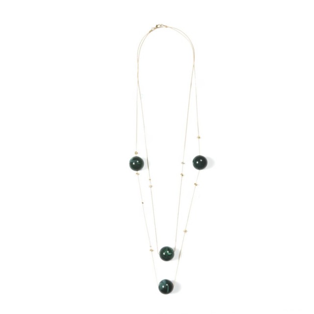 Collar bola verde