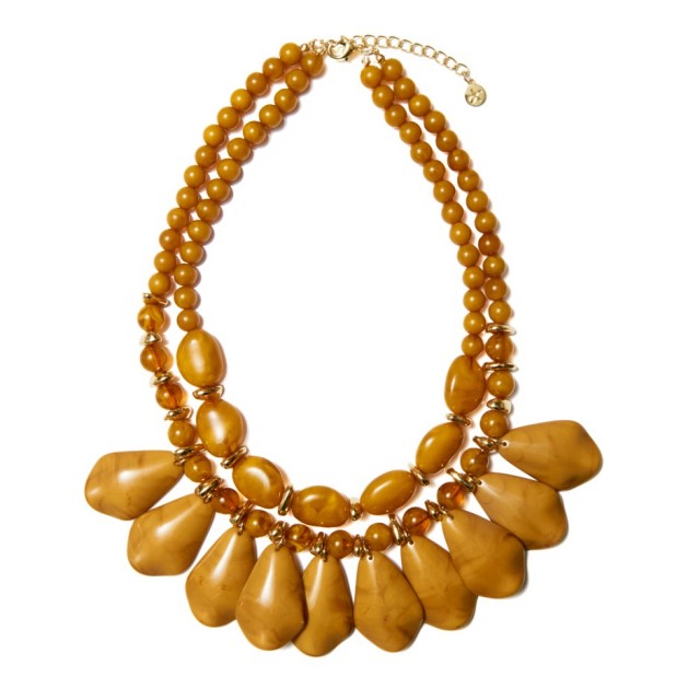 Collar lágrima mostaza