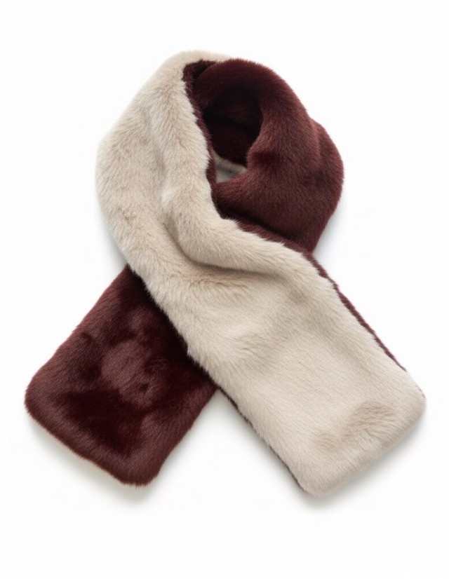 Bufanda pelo reversible