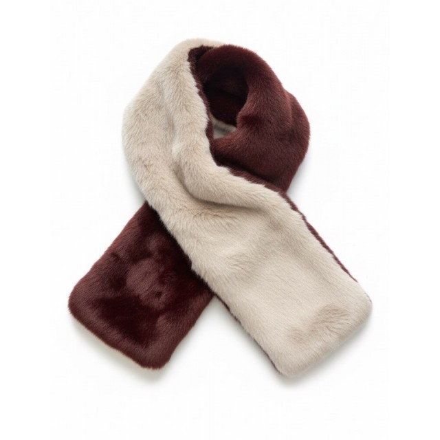 Bufanda pelo reversible