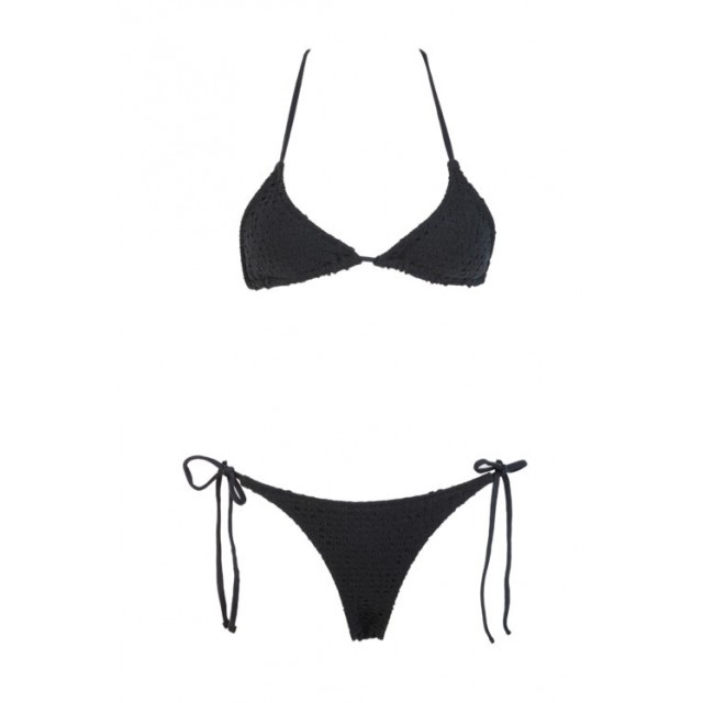 Bikini Triángulo Crochet Highlands negro