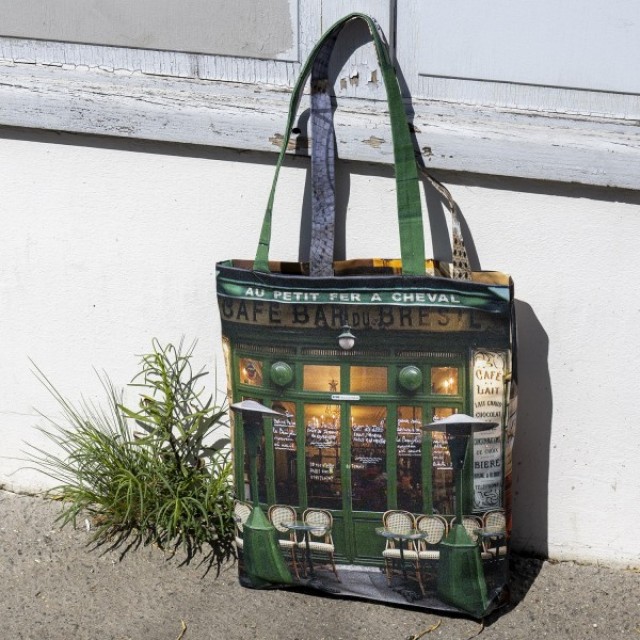 Bolso Tote Paris Café Au petit fer à cheval