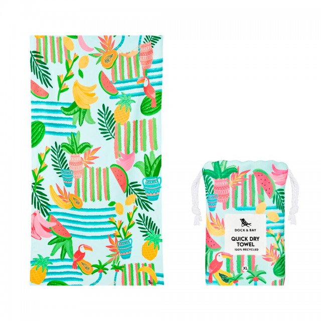 TOALLA DOCK & BAY TROPICANA XL