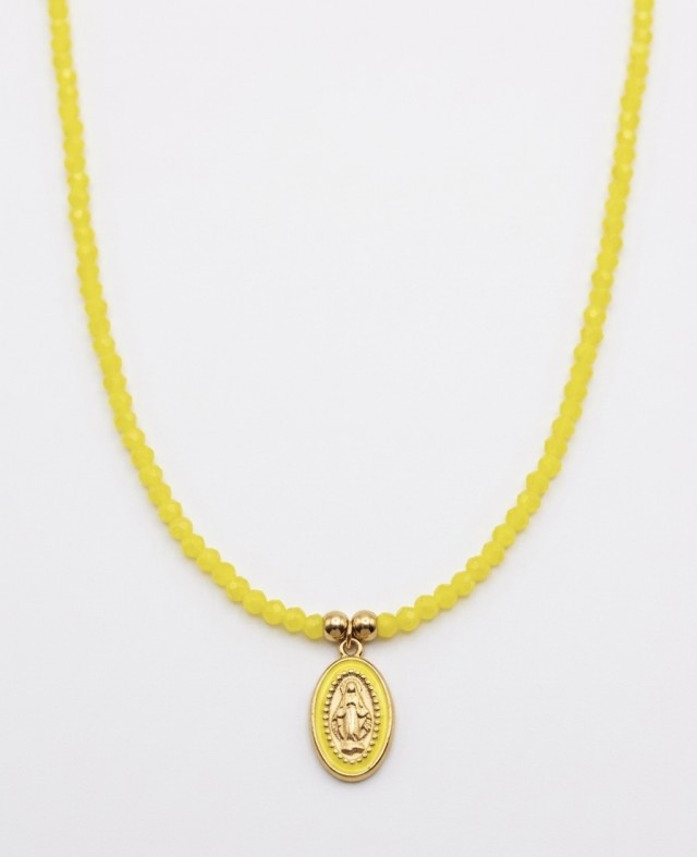 Colgante La Milagrosa Amarillo