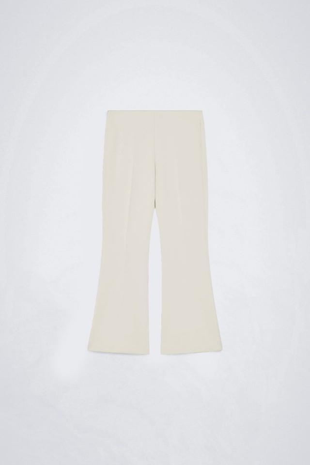 Pantalón trompeta PUNTO MILANO Blanco