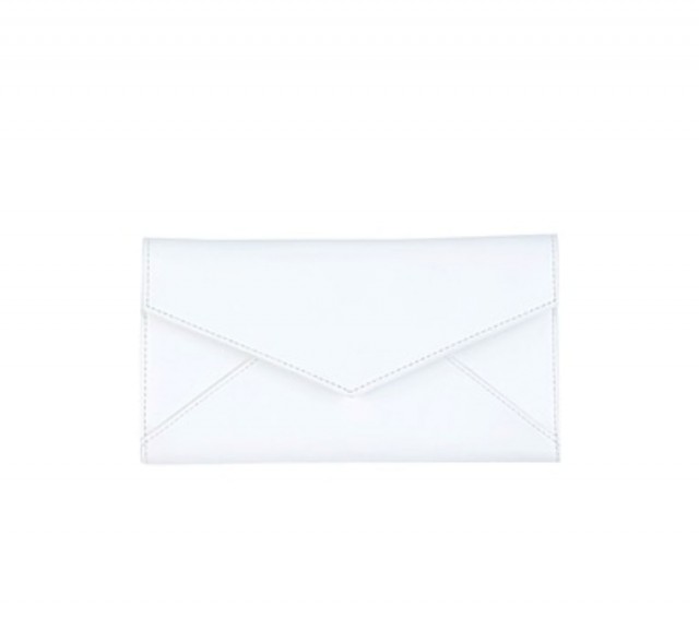 Billetero blanco piel