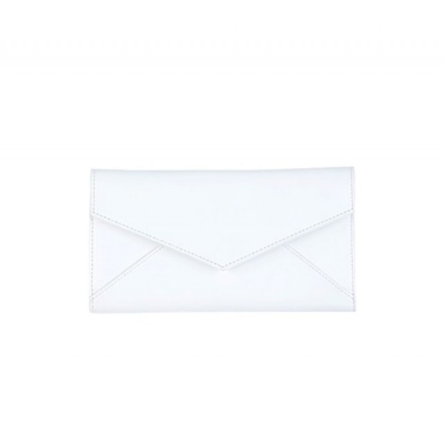 Billetero blanco piel