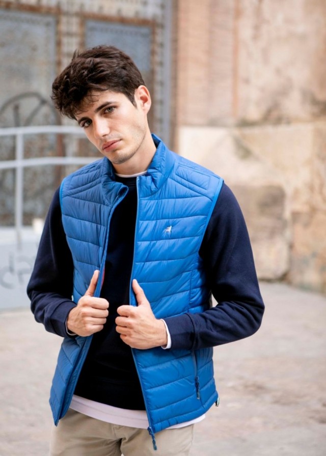 CHALECO ACOLCHADO AZUL