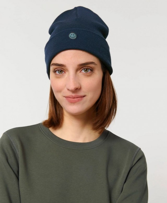GORRO AZUL CARA SONRIENTE