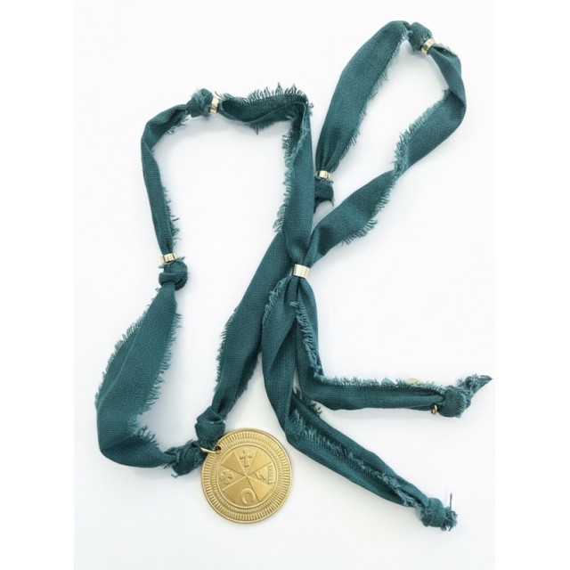 MEDALLION TALISMÁN CINTA verde