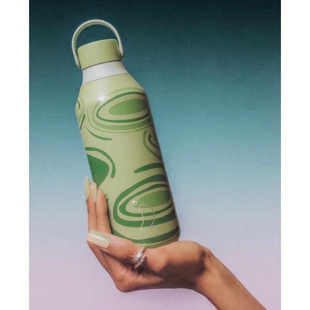 Botella Chilly's x House of Sunny Green 500ml