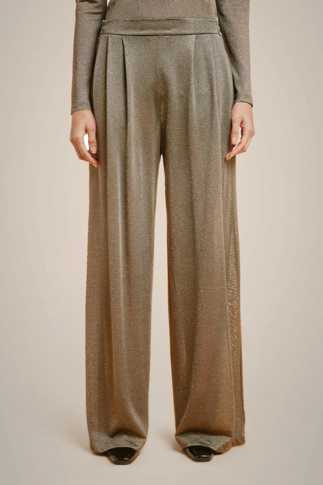 PANTALONES PINZAS LUREX