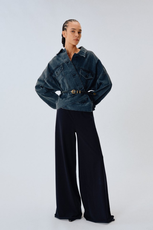 Pantalón algodón negro