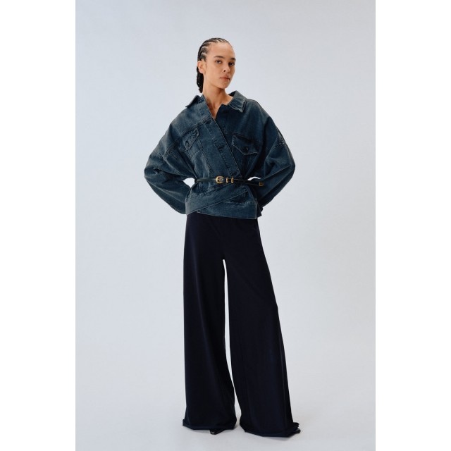 Pantalón algodón negro