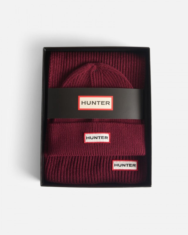 JURA conjunto gorro y bufanda MERLOT