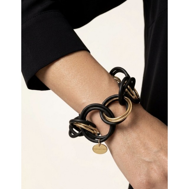 Pulsera caucho círculos