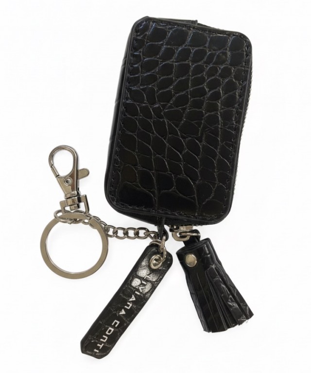 Llavero con monedero negro