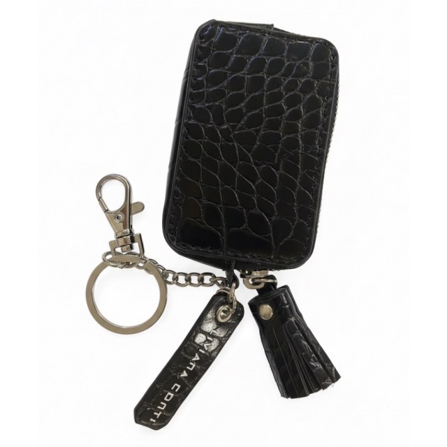 Llavero con monedero negro