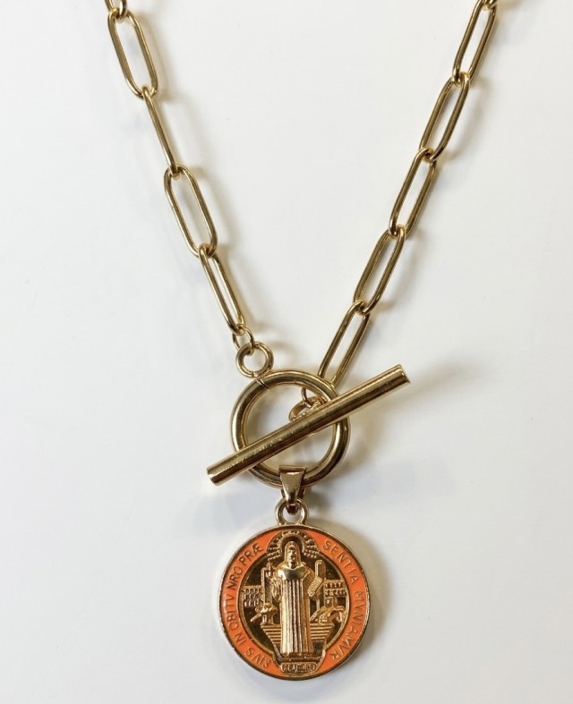 Medalla San Benito Naranja
