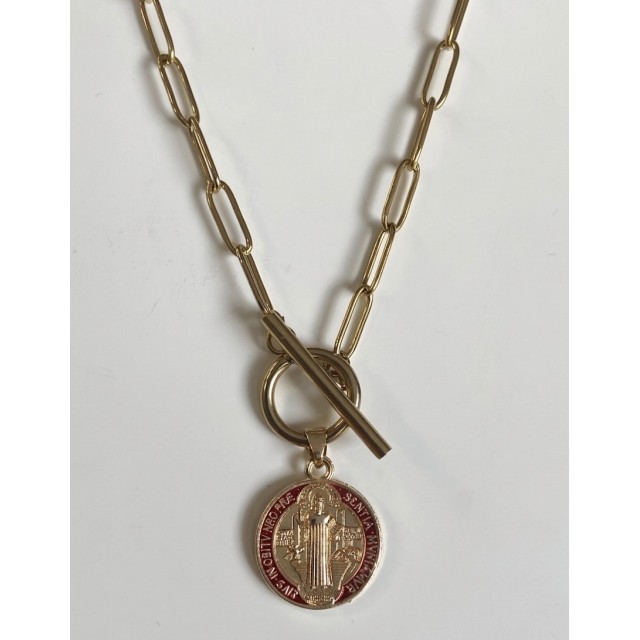 Medalla San Benito Roja