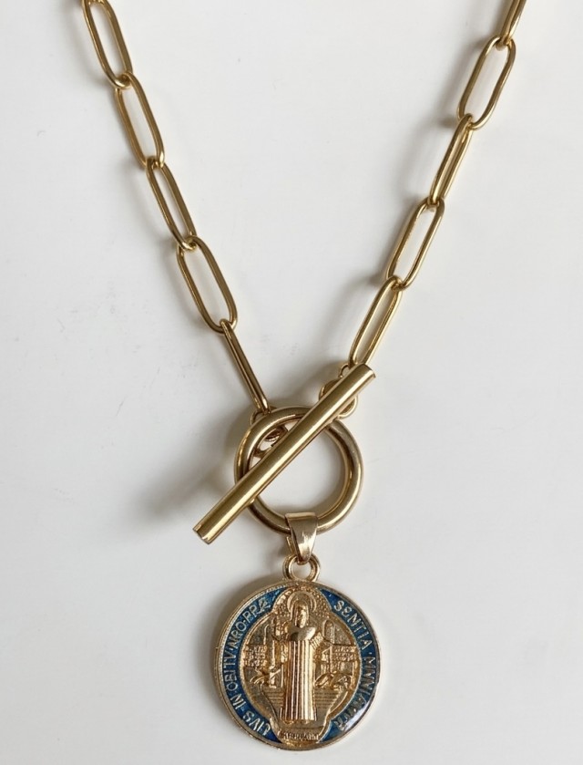 Medalla San Benito Azul