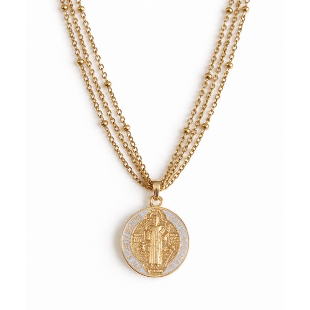 Medalla San Benito Blanco