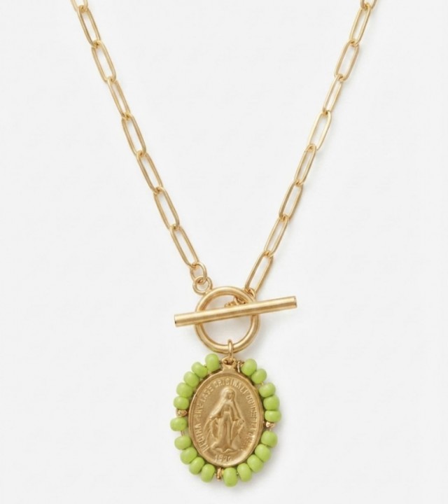 Medalla La Milagrosa cadena Pistacho