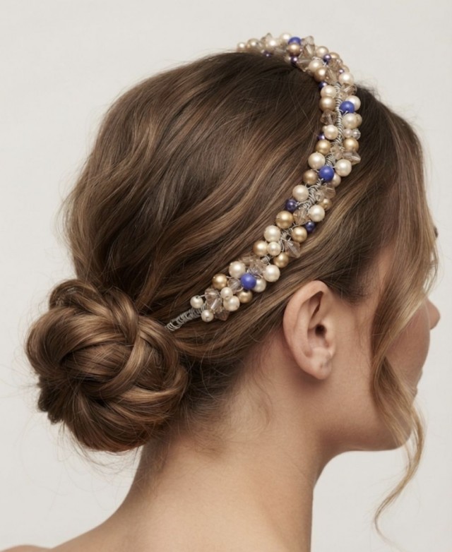 DIADEMA PERLAS Y BOLITAS