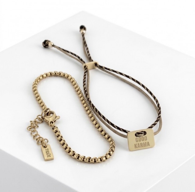 PACK PULSERAS GOOD KARMA Beige