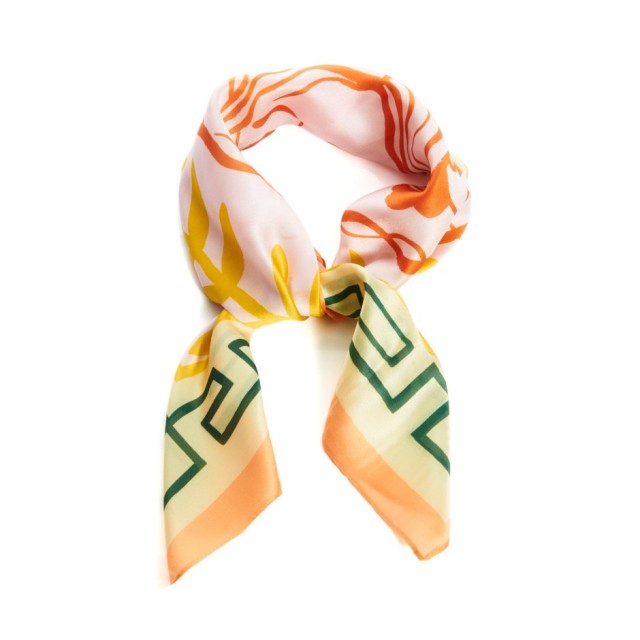 Pañuelo escultura mostaza