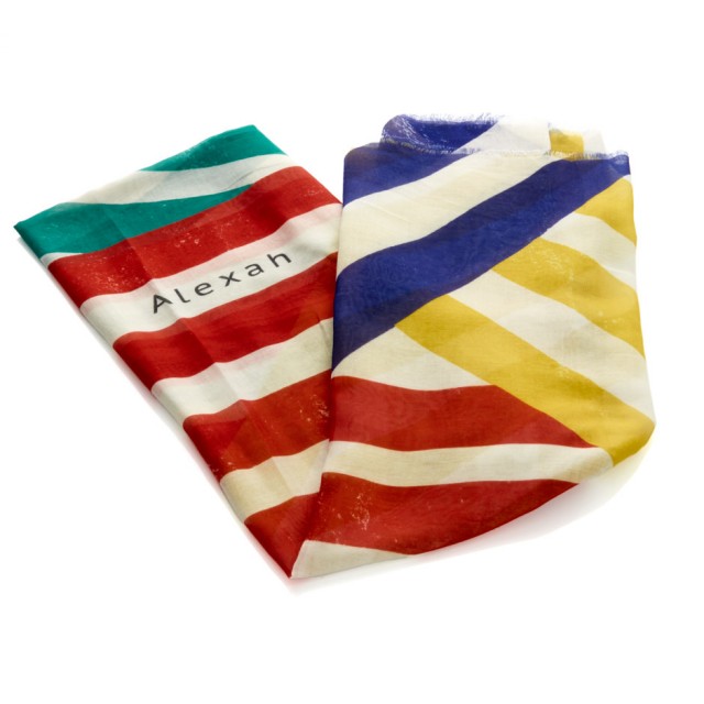 Pañuelo grande plage azul