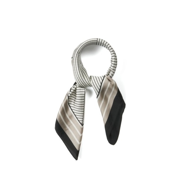 Pañuelo raya beige