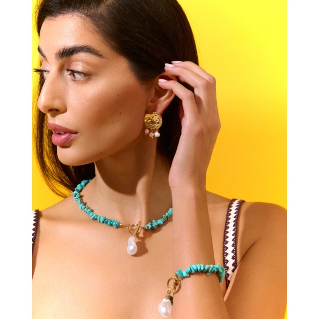 Pendiente Corfú moneda