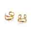 Pendiente earcuff infinito dorado