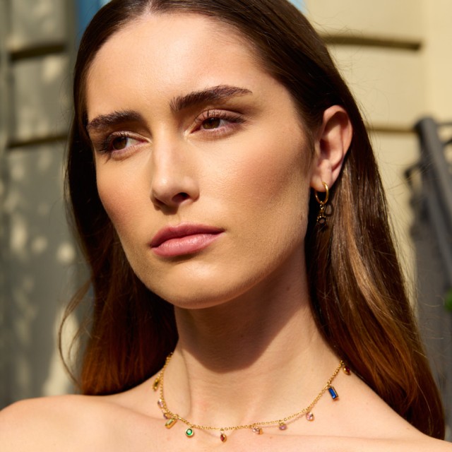 Pendiente luce negro