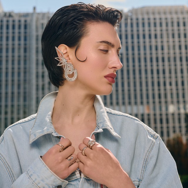 Pendiente party cristal