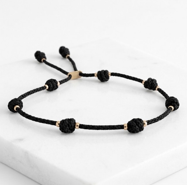 Pulsera DE LA SUERTE NEGRO