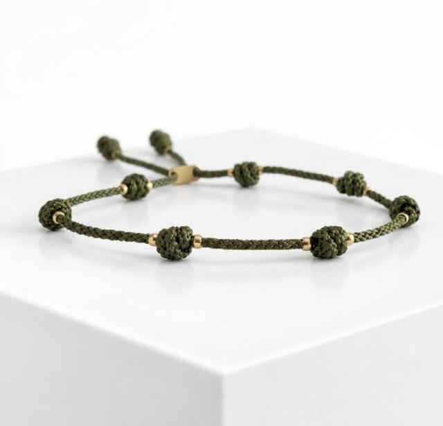 Pulsera DE LA SUERTE Verde Oliva