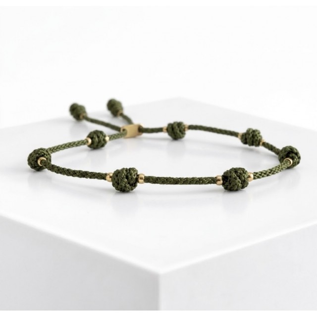 Pulsera DE LA SUERTE Verde Oliva