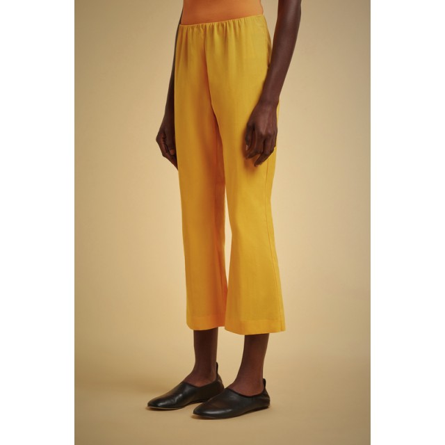 Pantalón trompeta de algodón